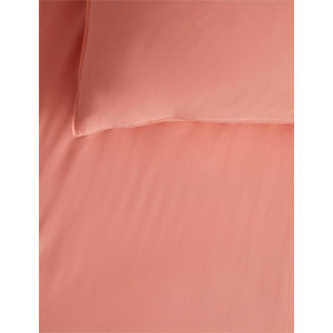 Rainbow Linen Jersey Fitted Bed Sheet King Size Coral (RHP228)