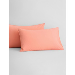 Rainbow Linen Jersey Fitted Bed Sheet King Size Coral (RHP228)