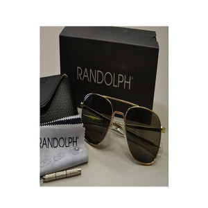 Randolph Engineering Style Mirror Men's Sunglasses Black