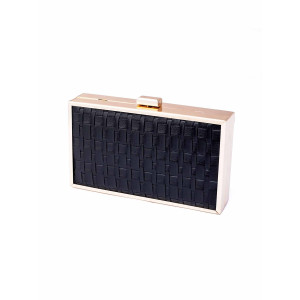 Rangoon Minaudiere Clutch Bag For Women Black