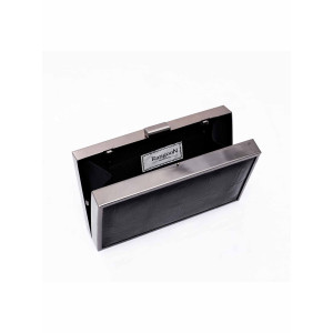 Rangoon Textured Clutch Bag For Women Black