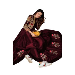 Azhari Traders Embroidery Maxi With Separate Koti 2Pcs