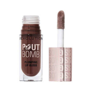 Revolution Pout Bomb Plumping Gloss Espresso Cool Nude