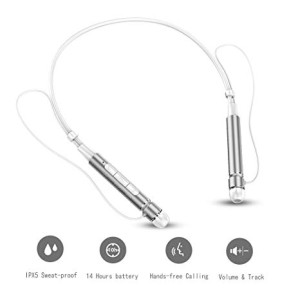 Roman Bluetooth Neckband Headset Silver (Z6000)