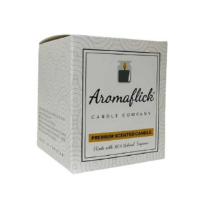Aromaflick Rose Soy Glass Candle - Black