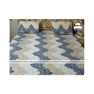 Royal Tex Printed Double Bed Sheet (RTB-5002)