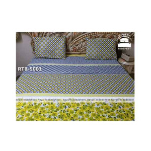 Royal Tex Printed Double Bed Sheet (RTB-5003)