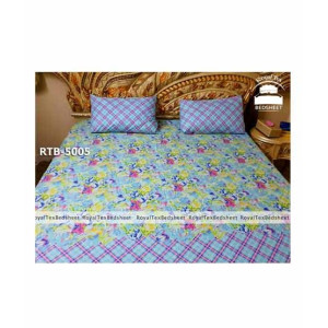 Royal Tex Printed Double Bed Sheet (RTB-5005)