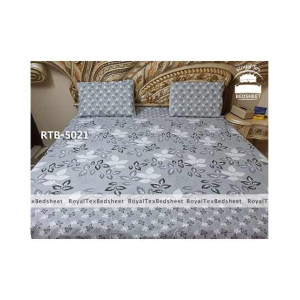 Royal Tex Printed Double Bed Sheet (RTB-5021)