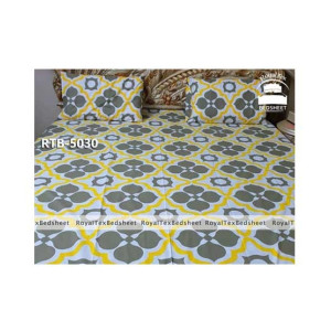 Royal Tex Printed Double Bed Sheet (RTB-5030)