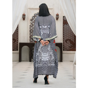 Ahlam Ruby Garden Grace Printed Silk Suit 2-Piece