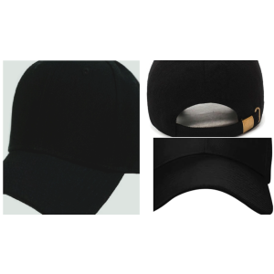 Grace Uniform Adjustable Cap for Men - Black 