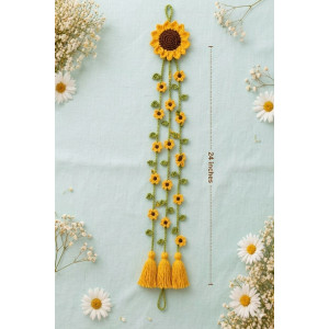Urban Crate Handmade Crochet Hair Pranda Sunflower For Girls