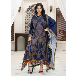 Ahlam Sapphire Night Charm Printed Silk Suit 2-Piece