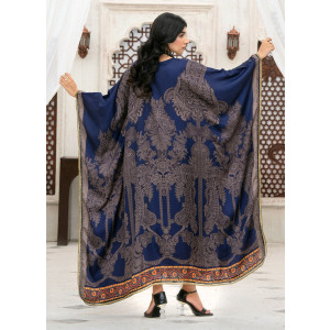 Ahlam Sapphire Night Charm Printed Silk Suit 2-Piece