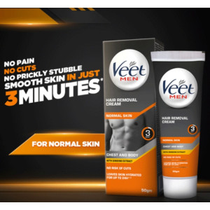 Letsshop Men Hair Removal Cream for Normal Skin - 50g