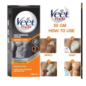 Letsshop Men Hair Removal Cream for Normal Skin - 50g