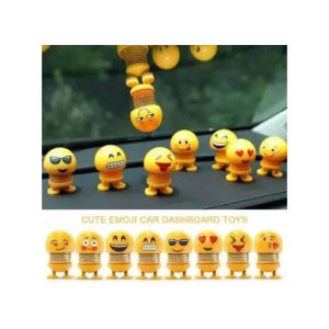 Easy Shop Emoji Smile Face Spring Bouncing Doll 1pc