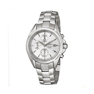 Seiko Quartz Chronograph Men's Watch Silver (SNDY29P1)