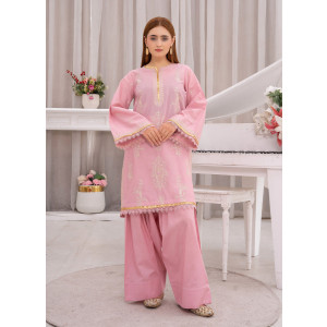 Ahlam Seraphic Blush Embroidered Lawn Suit 2-piece