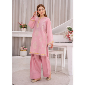 Ahlam Seraphic Blush Embroidered Lawn Suit 2-piece