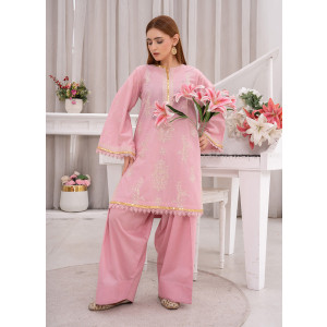 Ahlam Seraphic Blush Embroidered Lawn Suit 2-piece