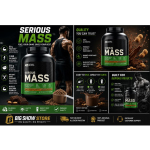 Optimum Nutrition Serious Mass Protein Powder Gainer Chocolate - 2.72kg