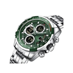 Naviforce Dual Time Exclusive Edition Men's Watch Silver (NF-9197-5)