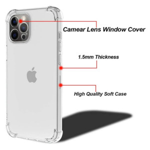 MISC Anti Shock Transparent Silicone Back Cover For iPhone 12 Pro Max
