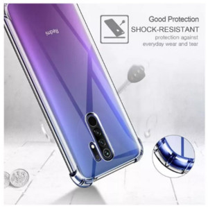 MISC Shockproof Silicone Transparent Case For Redmi Note 9