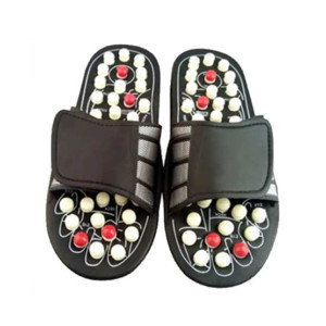 Shop Zone Foot Reflexology Massage Slipper - Black