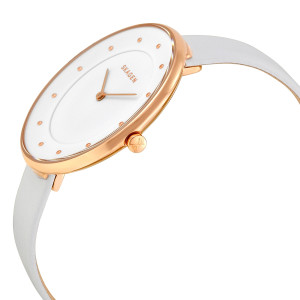 Skagen Gitte Leather Women's Watch White (SKW2291)