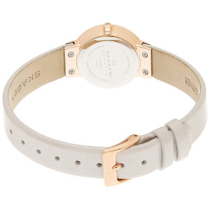 Skagen Leonora Leather Women's Watch Grey (456SRLT)
