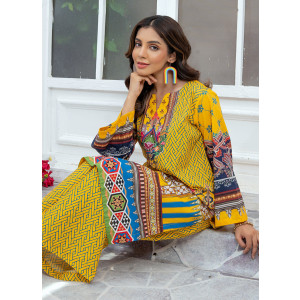 Ahlam Solar Tapestry Printed 2-Piece Lawn Kurta Set