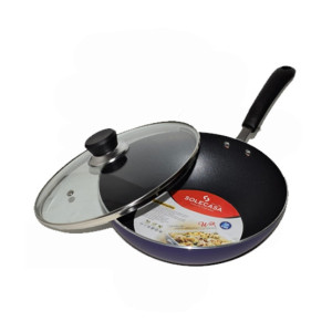 Solecasa 26cm Handle Wok With Glass Lid (0724)