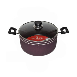 Solecasa Casserole 24cm With Glass Lid