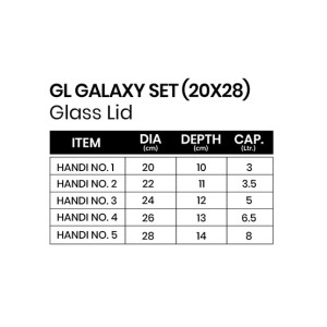 Sonex Casserole Galaxy Cookware Set Glass Lid - 5 Pieces