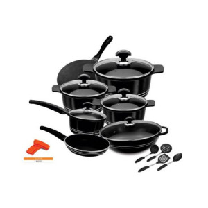 Sonex Deluxe Plus Die Cast Cookware Gift Set - Black