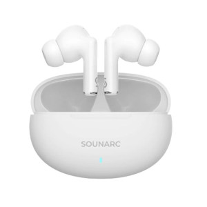 Sounarc Q1 Ergonomic Fit Wireless Bluetooth Earbuds - White (SOU-0002)