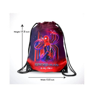 Traverse Spiderman Digitally Printed Drawstring Bag (T817DRSTR)