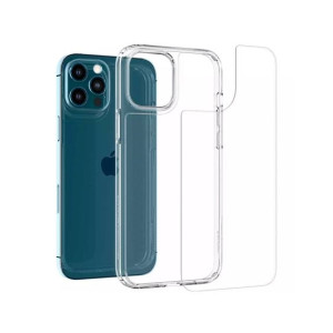 Spigen Quartz Hybrid Glass Case For Apple iPhone 12 Pro Max Crystal Clear (ACS01621)
