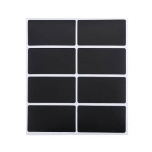 Afreeto Black Pantry Label Stickers 25Pcs