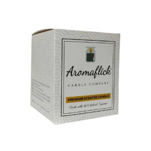 Aromaflick Strawberry Soy Glass Candle - Black