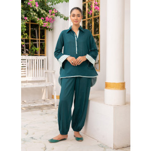 Ahlam Stripped Pine Cotton Set 2-piece