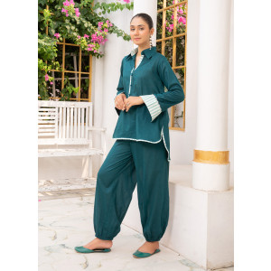 Ahlam Stripped Pine Cotton Set 2-piece