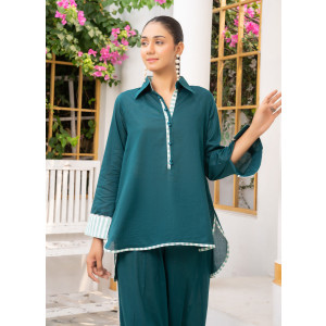 Ahlam Stripped Pine Cotton Set 2-piece