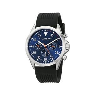 Stuhrling Original Aviator 600 Men's Watch Black (600.01)