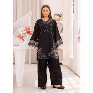 Ahlam Stygian Embroidered lawn Suit 2-piece