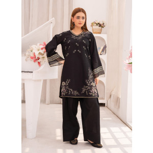 Ahlam Stygian Embroidered lawn Suit 2-piece
