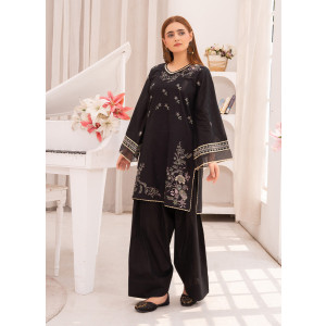 Ahlam Stygian Embroidered lawn Suit 2-piece